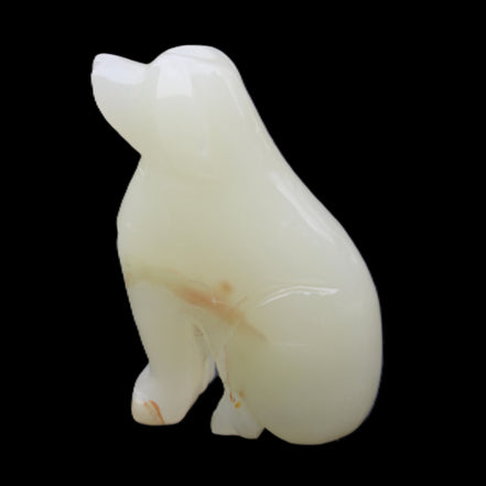 Afghan Jade hand-carved Dog 67*32*100mm 344g in sunlight - Rocks and Things Store