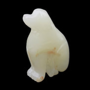 Afghan Jade hand-carved Dog 67*32*100mm 344g in sunlight - Rocks and Things Store