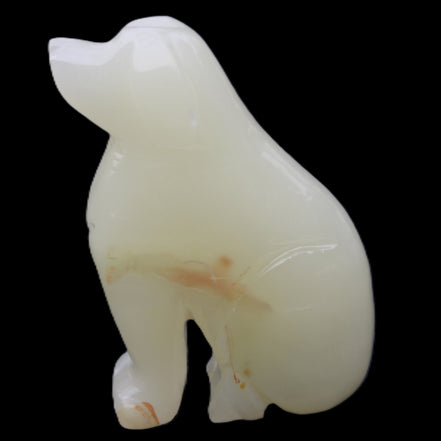Afghan Jade hand-carved Dog 67*32*100mm 344g in sunlight - Rocks and Things Store