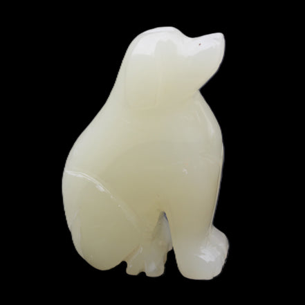 Afghan Jade hand-carved Dog 67*32*100mm 344g in sunlight - Rocks and Things Store