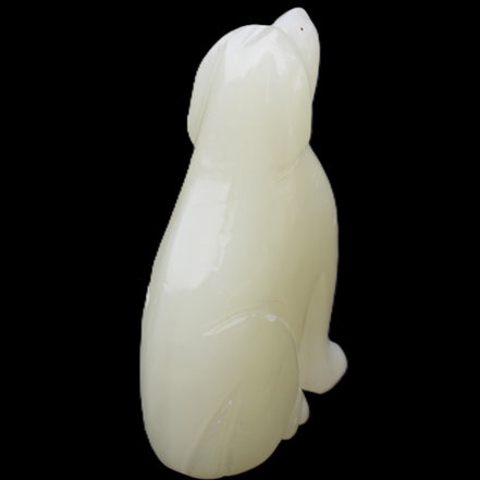 Afghan Jade hand-carved Dog 67*32*100mm 344g in sunlight - Rocks and Things Store