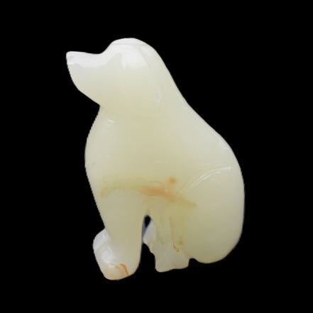 Afghan Jade hand-carved Dog 67*32*100mm 344g in sunlight - Rocks and Things Store