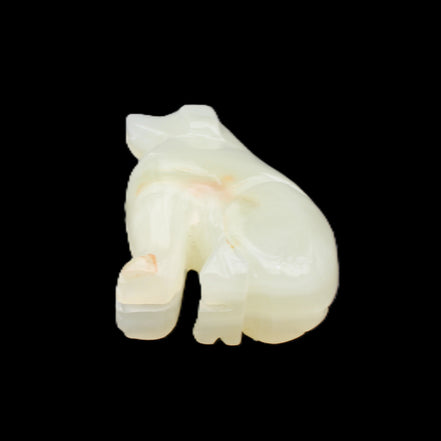 Afghan Jade hand-carved Dog 67*32*100mm 344g in sunlight - Rocks and Things Store