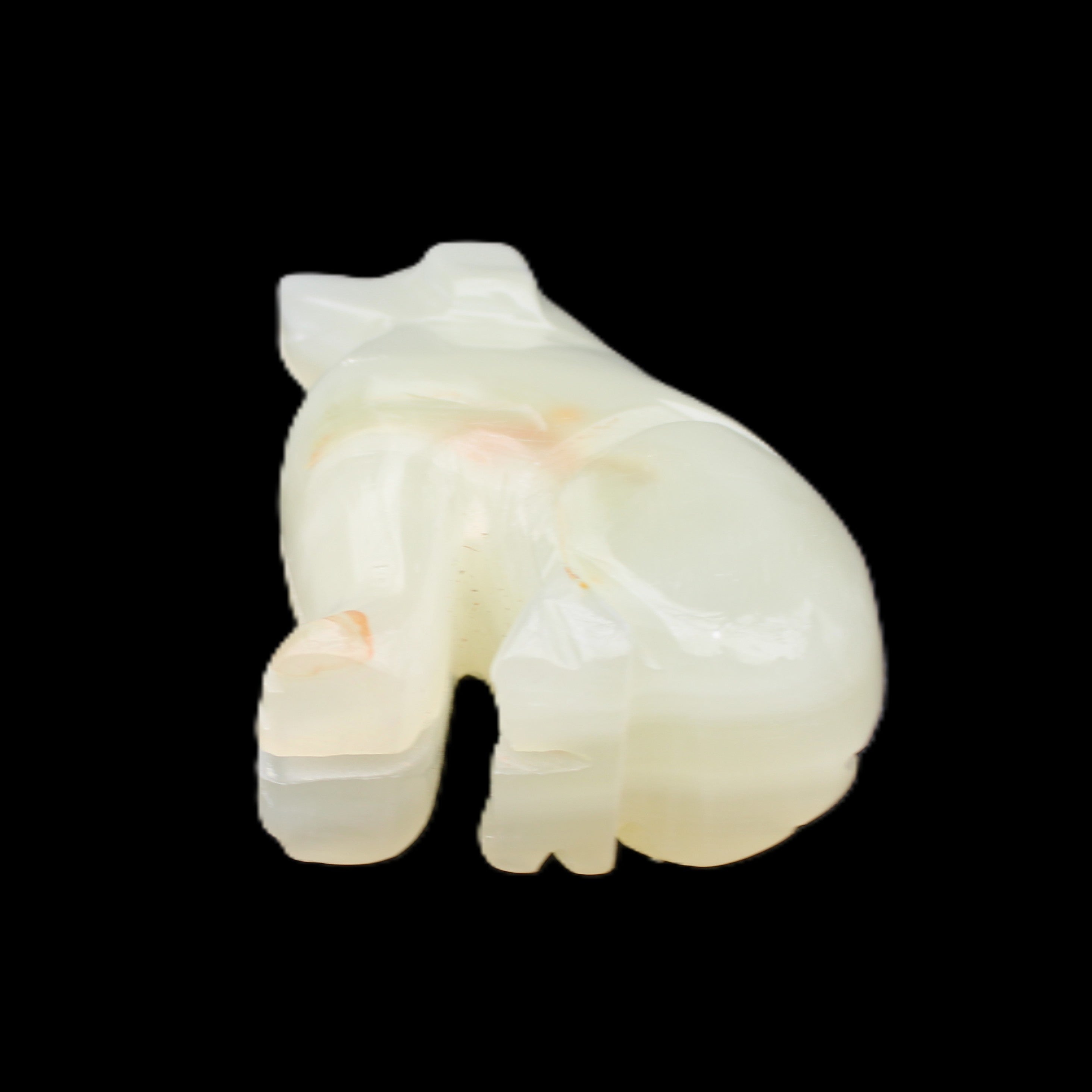 Afghan Jade hand-carved Dog 67*32*100mm 344g in sunlight - Rocks and Things Store