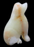 Afghan Jade hand-carved Dog 70*33*107mm 364g in sunlight - Rocks and Things Store
