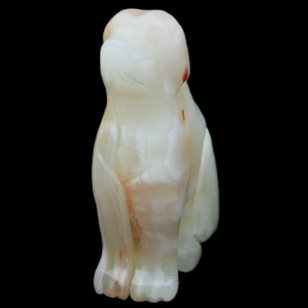 Afghan Jade hand-carved Dog 70*33*107mm 364g in sunlight - Rocks and Things Store
