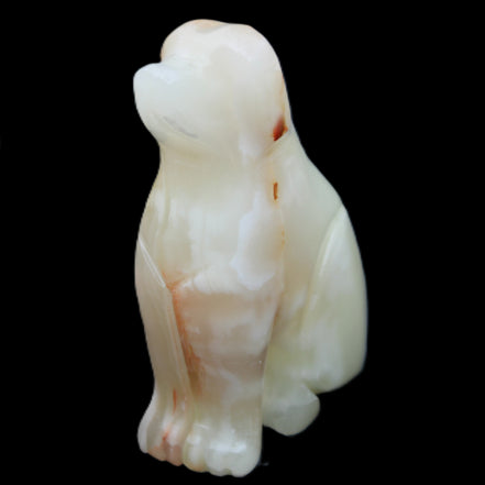 Afghan Jade hand-carved Dog 70*33*107mm 364g in sunlight - Rocks and Things Store