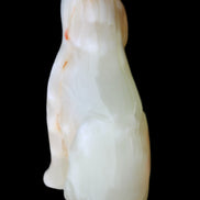 Afghan Jade hand-carved Dog 70*33*107mm 364g in sunlight - Rocks and Things Store
