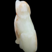 Afghan Jade hand-carved Dog 70*33*107mm 364g in sunlight - Rocks and Things Store