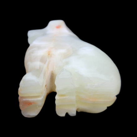 Afghan Jade hand-carved Dog 70*33*107mm 364g in sunlight - Rocks and Things Store