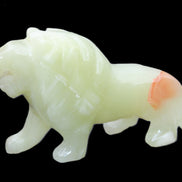 Afghan Jade hand-carved Lion 117*30*70mm 263g in sunlight - Rocks and Things Store