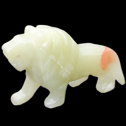 Afghan Jade hand-carved Lion 117*30*70mm 263g in sunlight - Rocks and Things Store