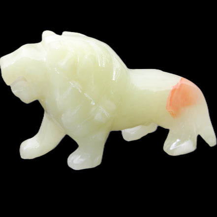 Afghan Jade hand-carved Lion 117*30*70mm 263g in sunlight - Rocks and Things Store