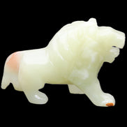 Afghan Jade hand-carved Lion 117*30*70mm 263g in sunlight - Rocks and Things Store