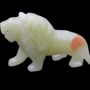 Afghan Jade hand-carved Lion 117*30*70mm 263g in sunlight - Rocks and Things Store