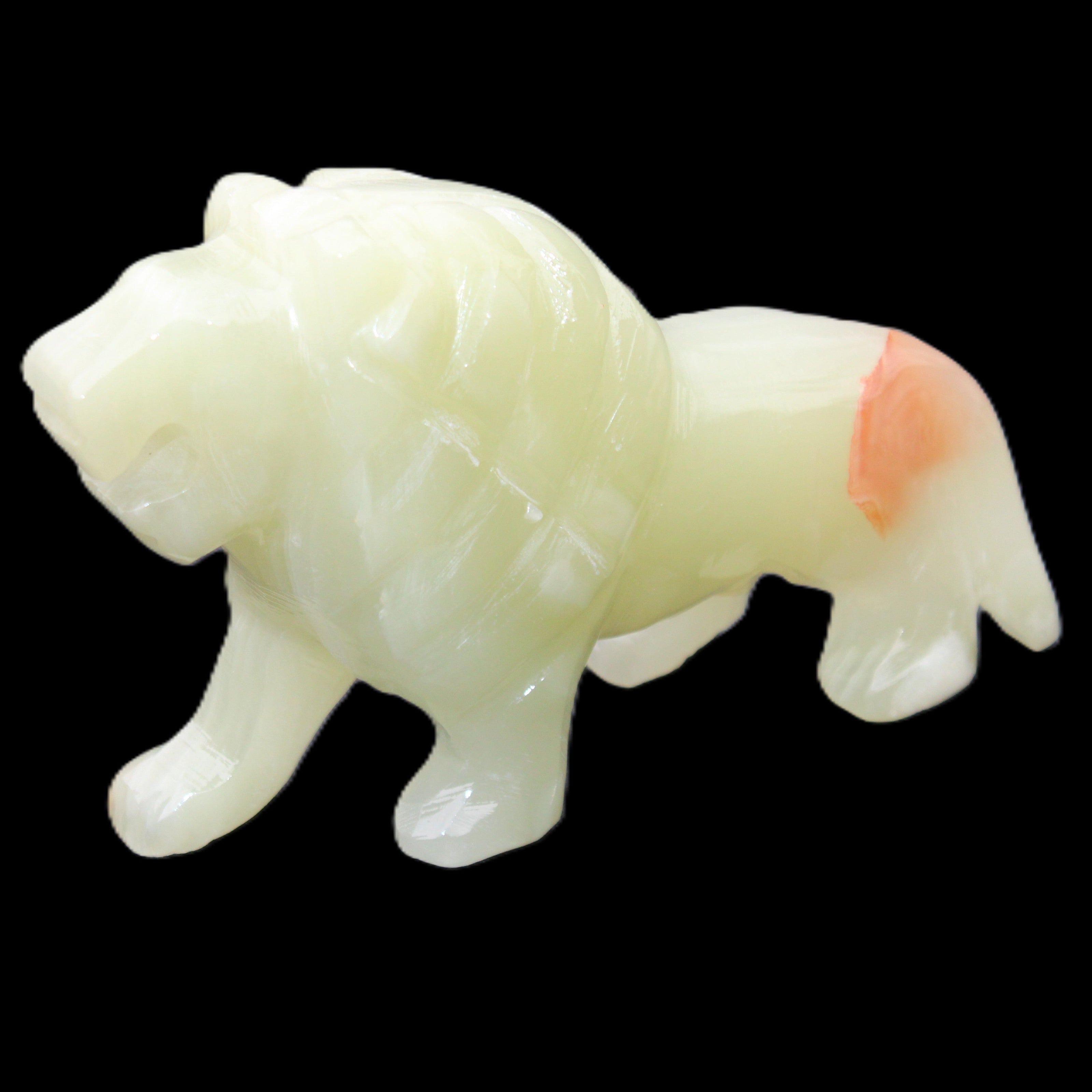 Afghan Jade hand-carved Lion 117*30*70mm 263g in sunlight - Rocks and Things Store