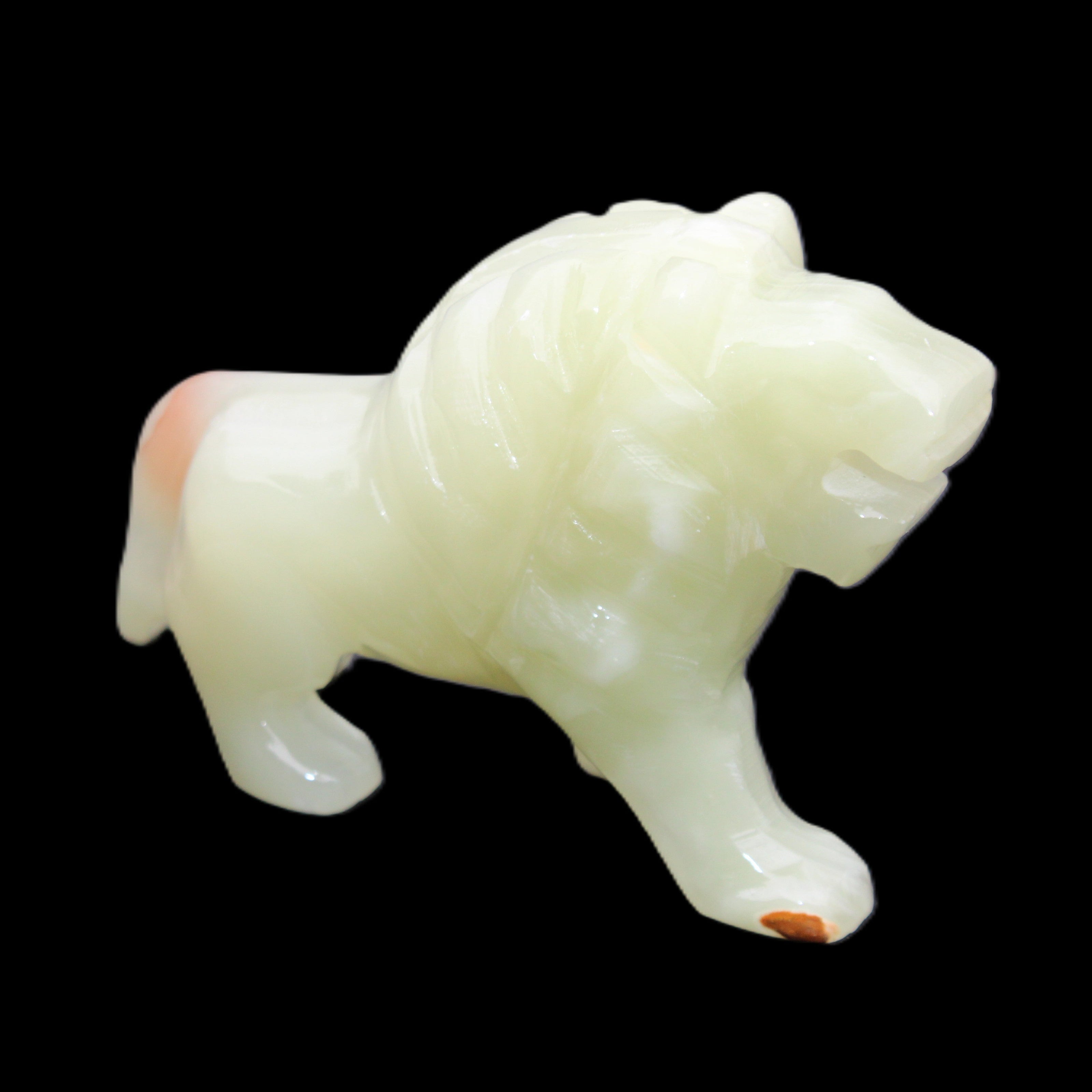 Afghan Jade hand-carved Lion 117*30*70mm 263g in sunlight - Rocks and Things Store