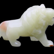 Afghan Jade hand-carved Lion 117*30*70mm 263g in sunlight - Rocks and Things Store