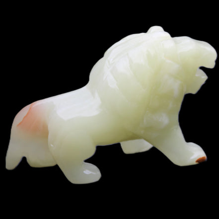Afghan Jade hand-carved Lion 117*30*70mm 263g in sunlight - Rocks and Things Store