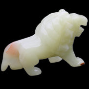 Afghan Jade hand-carved Lion 117*30*70mm 263g in sunlight - Rocks and Things Store