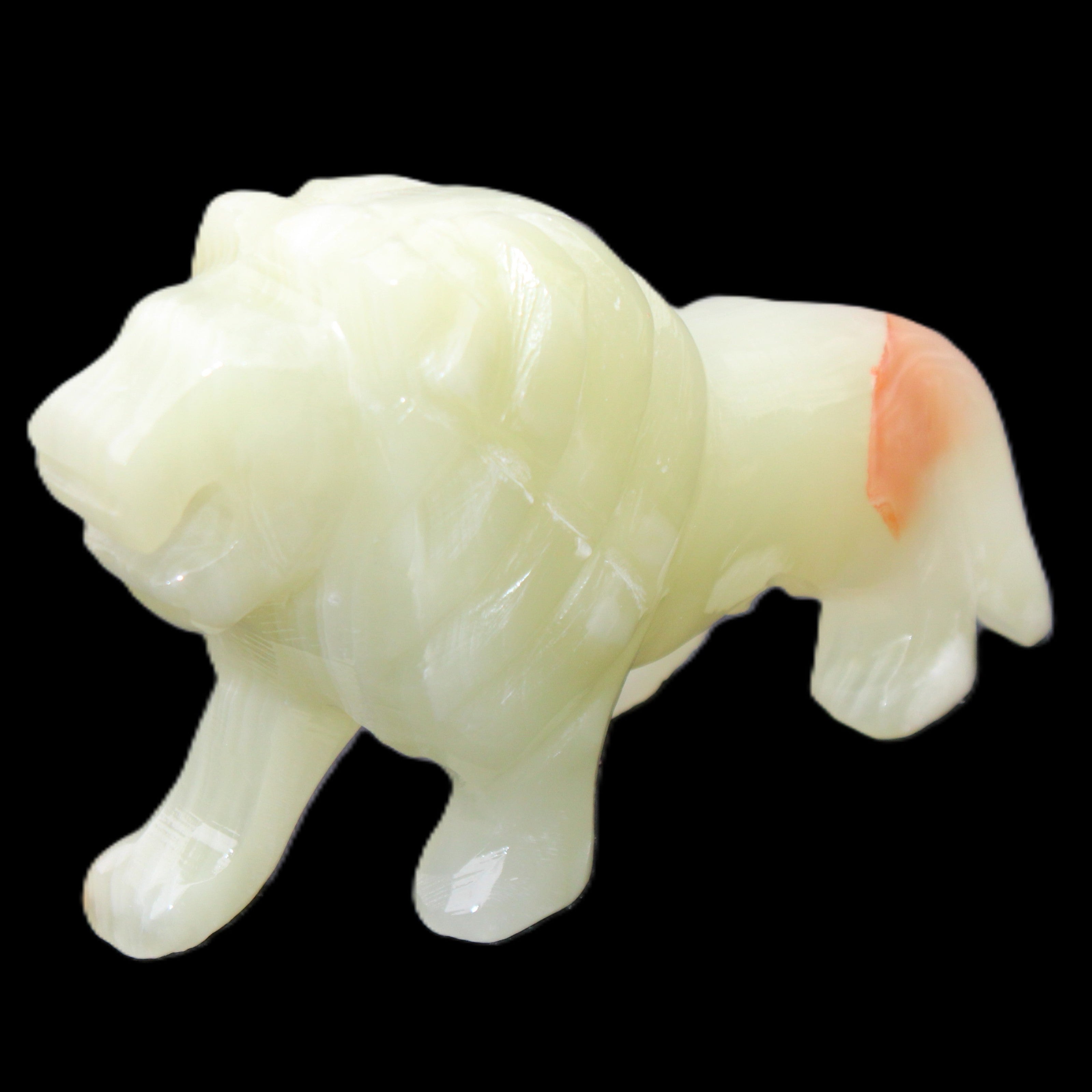 Afghan Jade hand-carved Lion 117*30*70mm 263g in sunlight - Rocks and Things Store