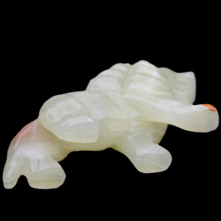 Afghan Jade hand-carved Lion 117*30*70mm 263g in sunlight - Rocks and Things Store