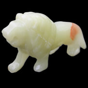 Afghan Jade hand-carved Lion 117*30*70mm 263g in sunlight - Rocks and Things Store