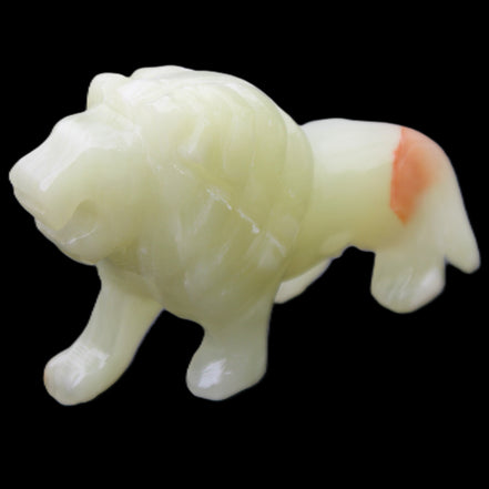 Afghan Jade hand-carved Lion 117*30*70mm 263g in sunlight - Rocks and Things Store