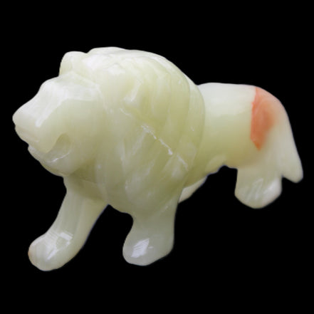 Afghan Jade hand-carved Lion 117*30*70mm 263g in sunlight - Rocks and Things Store