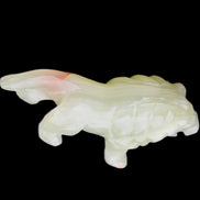 Afghan Jade hand-carved Lion 117*30*70mm 263g in sunlight - Rocks and Things Store