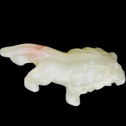 Afghan Jade hand-carved Lion 117*30*70mm 263g in sunlight - Rocks and Things Store