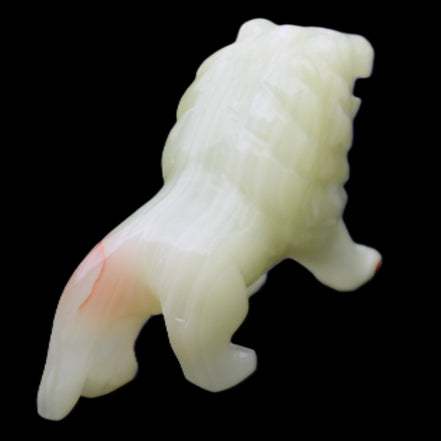 Afghan Jade hand-carved Lion 117*30*70mm 263g in sunlight - Rocks and Things Store