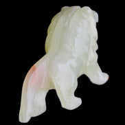 Afghan Jade hand-carved Lion 117*30*70mm 263g in sunlight - Rocks and Things Store