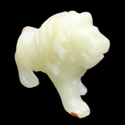 Afghan Jade hand-carved Lion 117*30*70mm 263g in sunlight - Rocks and Things Store