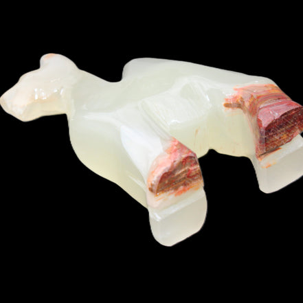 Afghan Jade hand-carved Camel 70*30*100mm 273g in sunlight - Rocks and Things Store