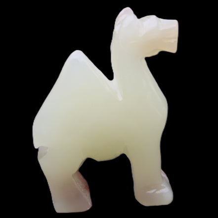 Afghan Jade hand-carved Camel 70*30*100mm 273g in sunlight - Rocks and Things Store