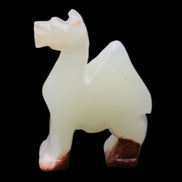 Afghan Jade hand-carved Camel 70*30*100mm 273g in sunlight - Rocks and Things Store