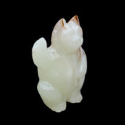 Afghan Jade hand-carved Cat 90*48*130mm 728g in sunlight - Rocks and Things Store