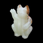 Afghan Jade hand-carved Cat 90*48*130mm 728g in sunlight - Rocks and Things Store