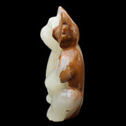 Afghan Jade hand-carved Cat 90*48*130mm 728g in sunlight - Rocks and Things Store
