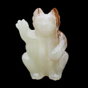 Afghan Jade hand-carved Cat 90*48*130mm 728g in sunlight - Rocks and Things Store