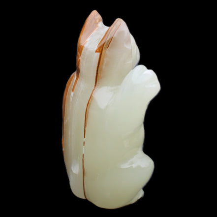Afghan Jade hand-carved Cat 90*48*130mm 728g in sunlight - Rocks and Things Store