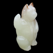 Afghan Jade hand-carved Cat 90*48*130mm 728g in sunlight - Rocks and Things Store