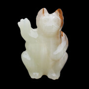 Afghan Jade hand-carved Cat 90*48*130mm 728g in sunlight - Rocks and Things Store