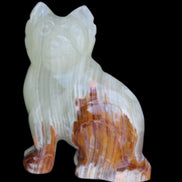 Afghan Jade hand-carved Cat 100*50*130mm 845g in sunlight - Rocks and Things Store