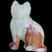 Afghan Jade hand-carved Cat 100*50*130mm 845g in sunlight - Rocks and Things Store