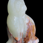 Afghan Jade hand-carved Cat 100*50*130mm 845g in sunlight - Rocks and Things Store