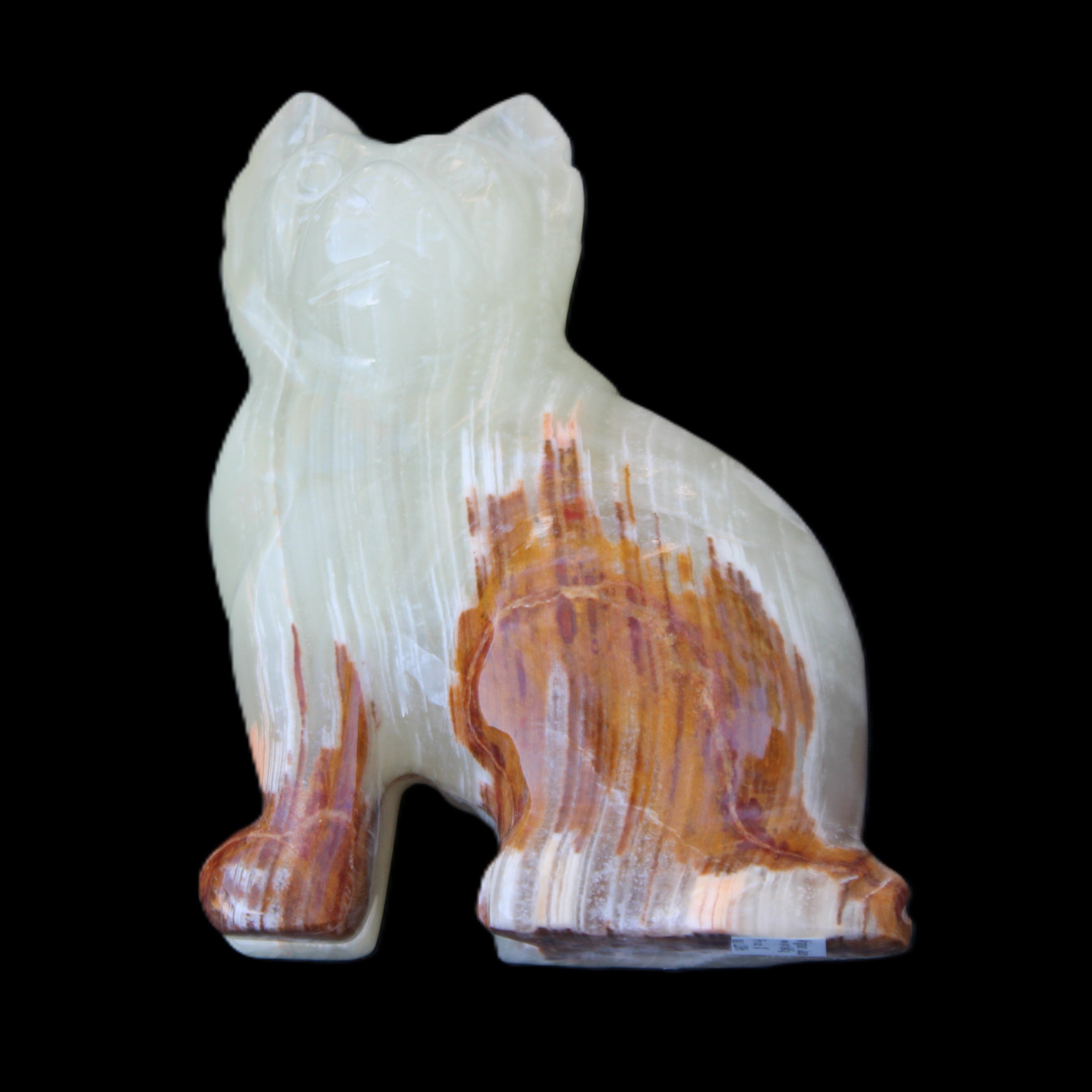 Afghan Jade hand-carved Cat 100*50*130mm 845g in sunlight - Rocks and Things Store