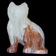 Afghan Jade hand-carved Cat 100*50*130mm 845g in sunlight - Rocks and Things Store