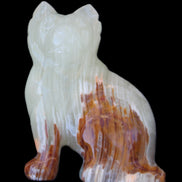 Afghan Jade hand-carved Cat 100*50*130mm 845g in sunlight - Rocks and Things Store
